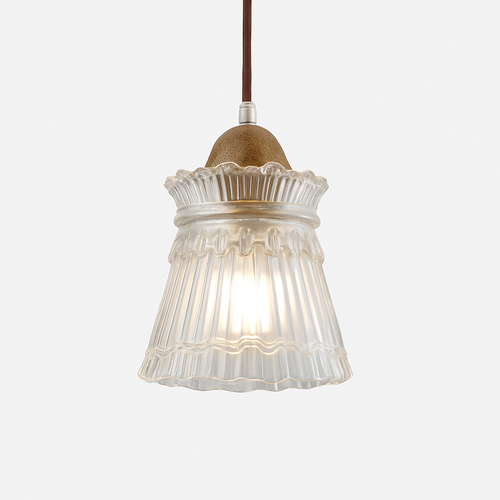 suspension japonaise moderne en bois et verre luminaire design - vue 2 sur 24