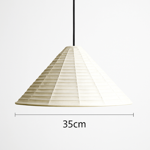 suspension japonaise wabi sabi en papier de riz pliable et circulaire - vue 9 sur 8