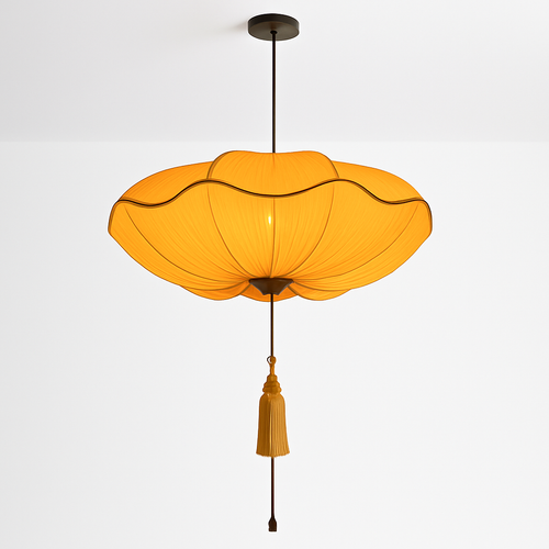 Suspension Lanterne chinoise suspendue en tissu fait à la main - vue 6 sur 10