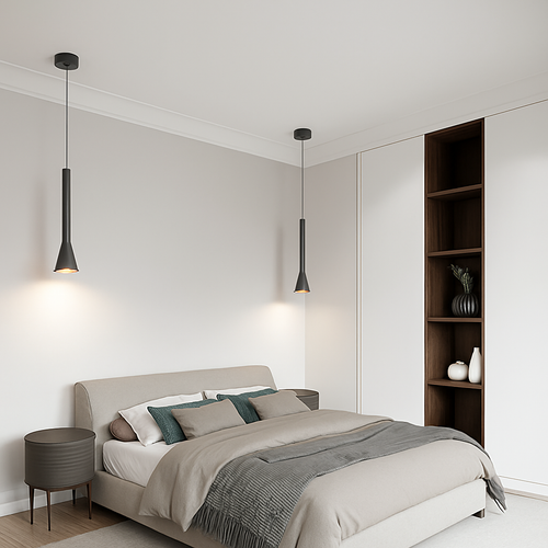 suspension LED Art créatif Long Tube - vue 2 sur 10