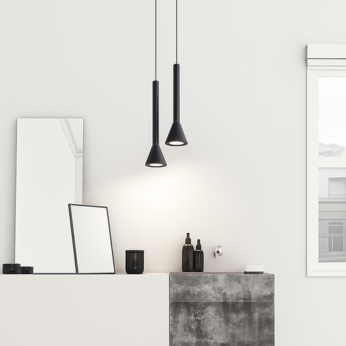 suspension LED Art créatif Long Tube - vue 4 sur 10