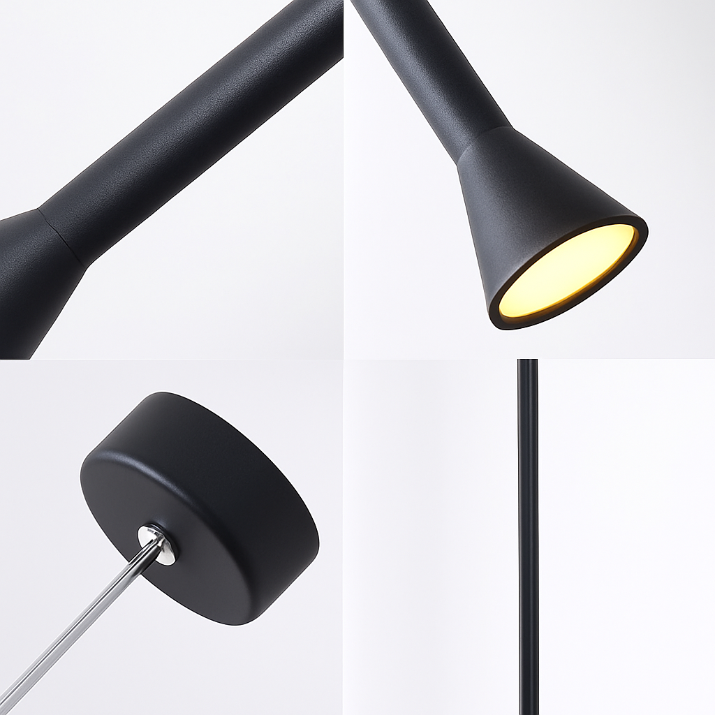 suspension LED Art créatif Long Tube - vue 6 sur 10