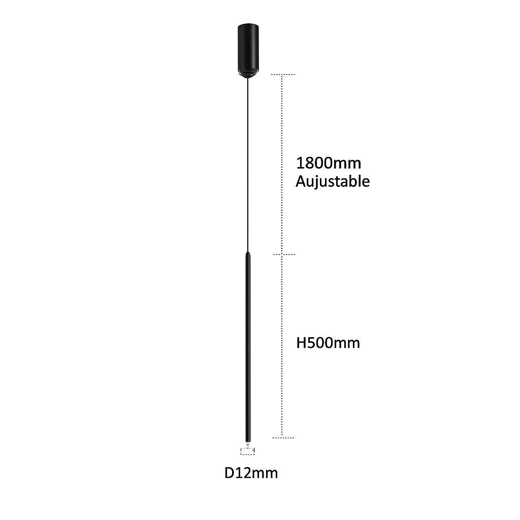 suspension led au design minimaliste pour restaurant ou bar - vue 13 sur 14