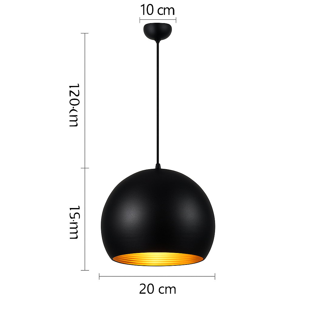 Suspension LED boule moderne colorée - vue 4 sur 8
