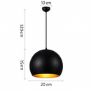 Suspension LED boule moderne colorée