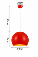 Suspension LED boule moderne colorée