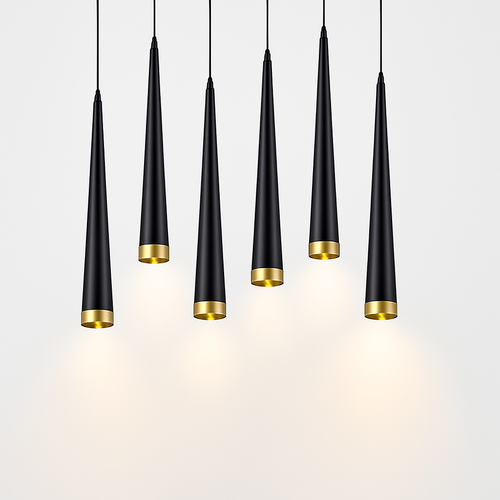 suspension led cône tube pour éclairage intérieur intensité variable - vue 2 sur 8