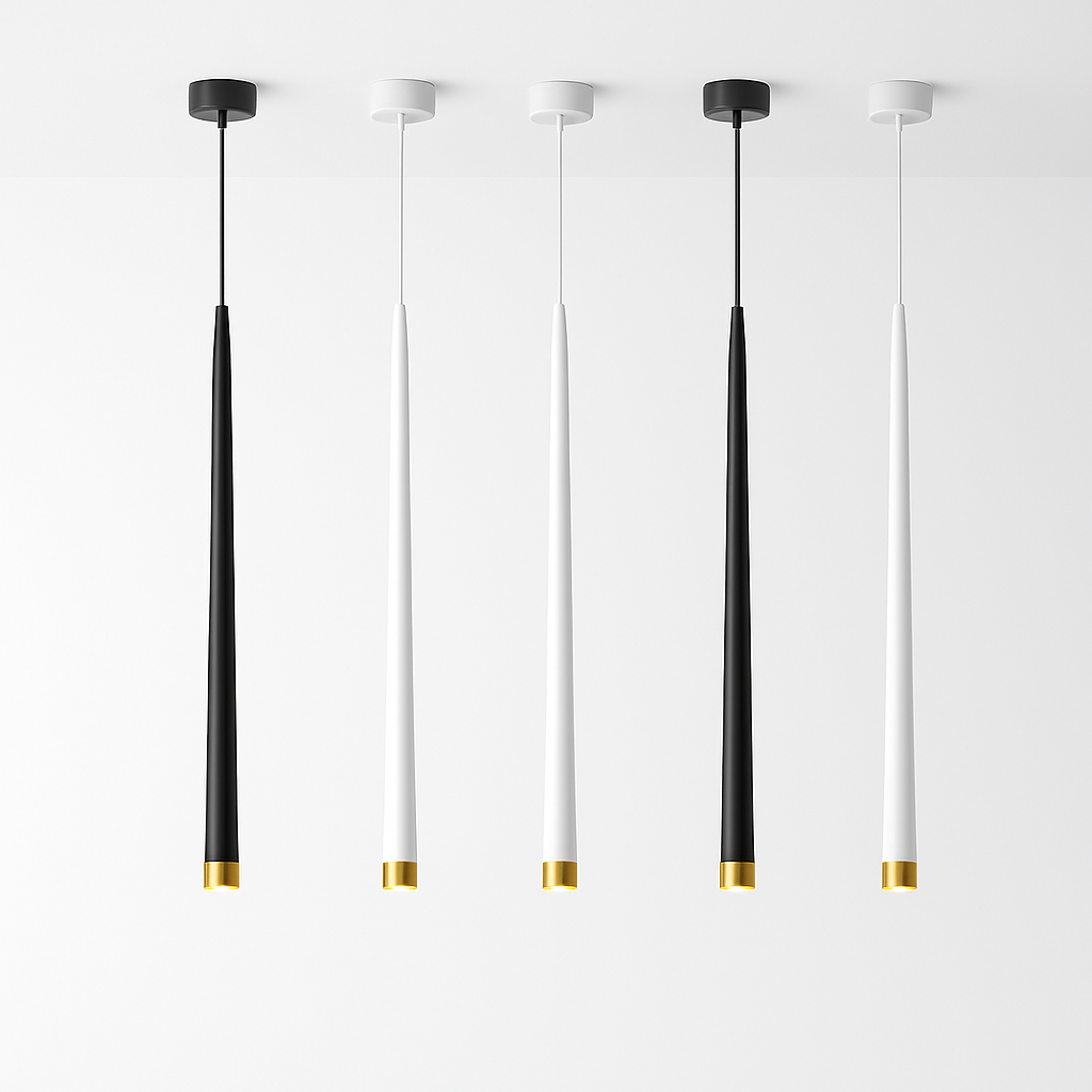 suspension led cône tube pour éclairage intérieur intensité variable - vue 3 sur 8