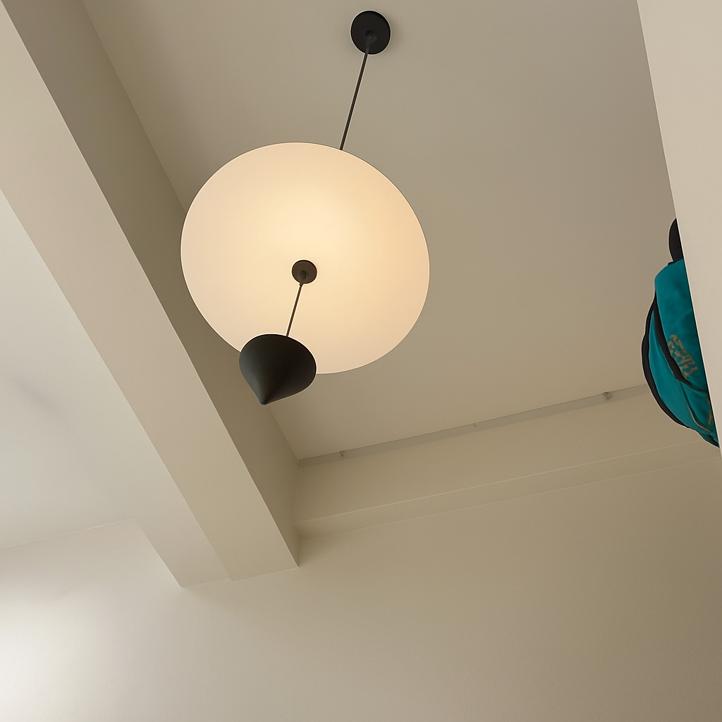suspension led conique art déco hauteur réglable - vue 6 sur 7