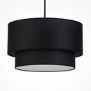 Suspension LED cylindrique en tissu Foyer