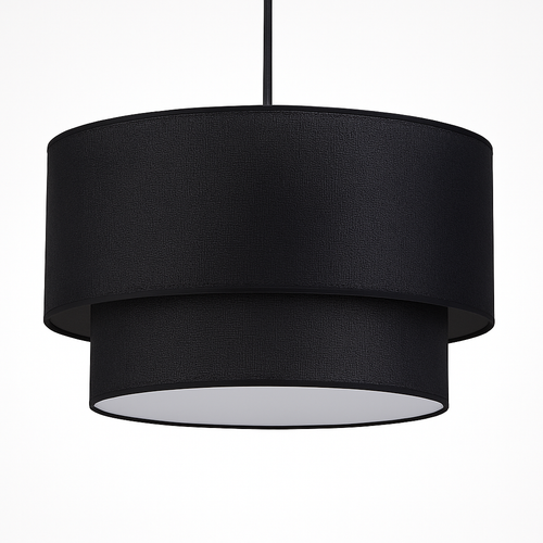 Suspension LED cylindrique en tissu Foyer - vue 8 sur 7
