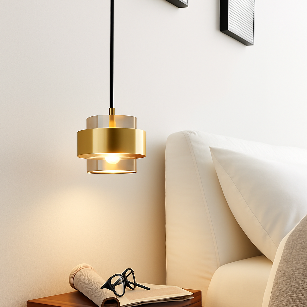 Suspension LED cylindriques en ou nordiques - vue 3 sur 8