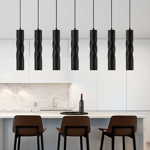 Suspension LED design cylindrique en spirale Pipe - vue 2 sur 7