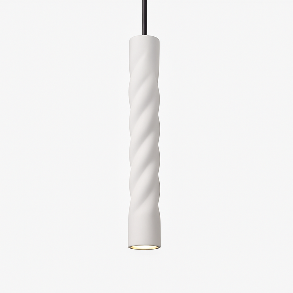 Suspension LED design cylindrique en spirale Pipe - vue 6 sur 7