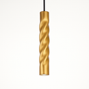Suspension LED design cylindrique en spirale Pipe