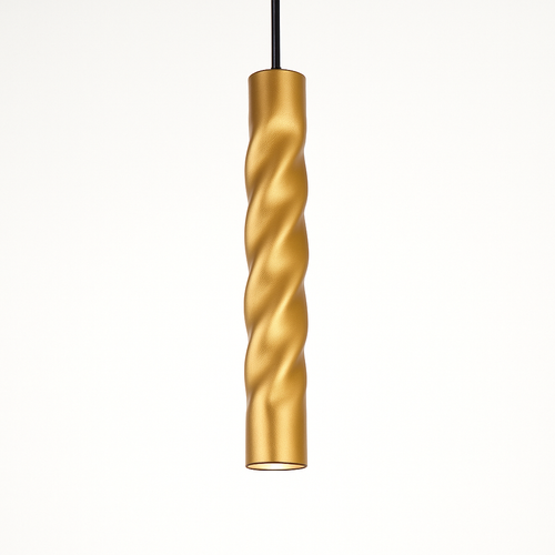 Suspension LED design cylindrique en spirale Pipe - vue 7 sur 7