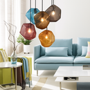 Suspension LED design en verre de couleur Stone