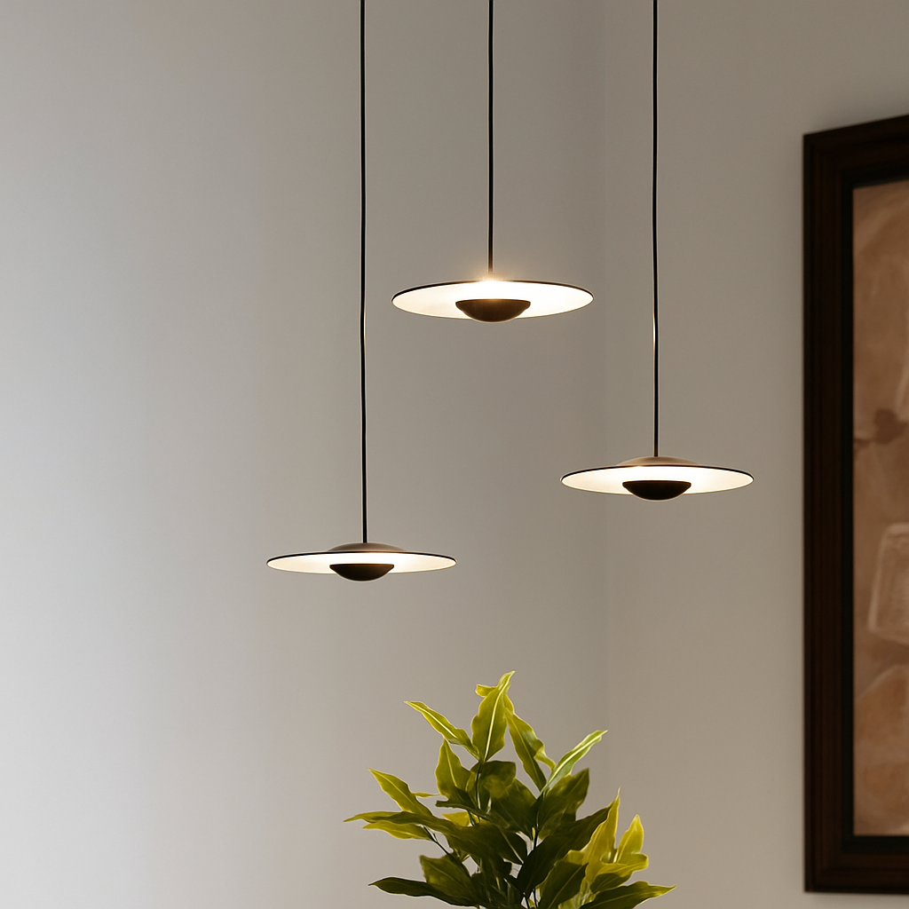 suspension led design nordique grain de bois luminaire suspendu décoratif - vue 4 sur 7