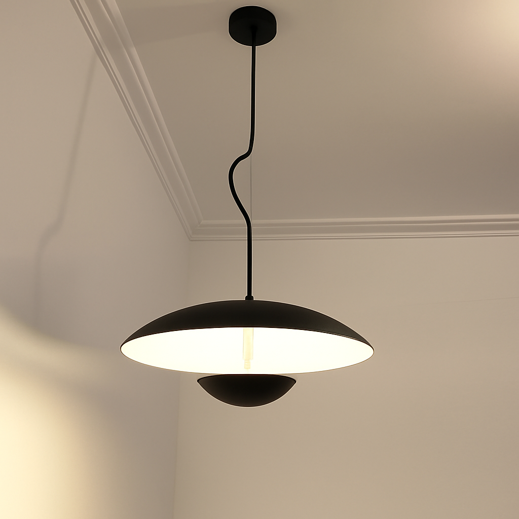 suspension led design nordique grain de bois luminaire suspendu décoratif - vue 5 sur 7