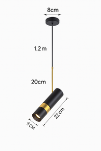 suspension LED design nordique rotatif plafonnier monté en surface réglable