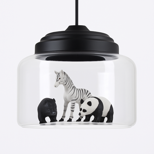 suspension led dessin animé nordique animaux mignons cadeau décoratif - vue 12 sur 16