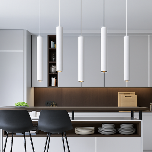suspension LED Dimmable cylindre cône et tube - vue 3 sur 7