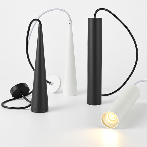 suspension LED Dimmable cylindre cône et tube - vue 4 sur 7