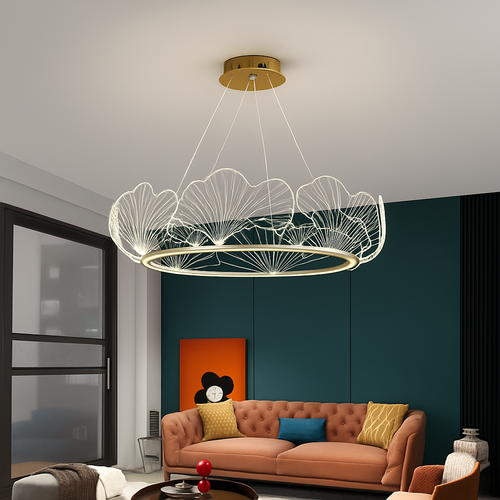 suspension led en acrylique design moderne décoratif - vue 3 sur 8