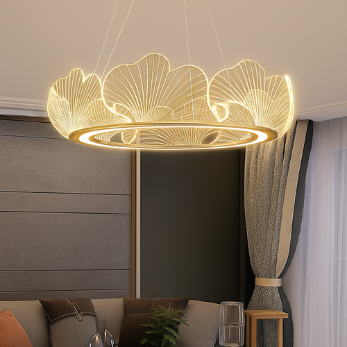 suspension led en acrylique design moderne décoratif - vue 6 sur 8