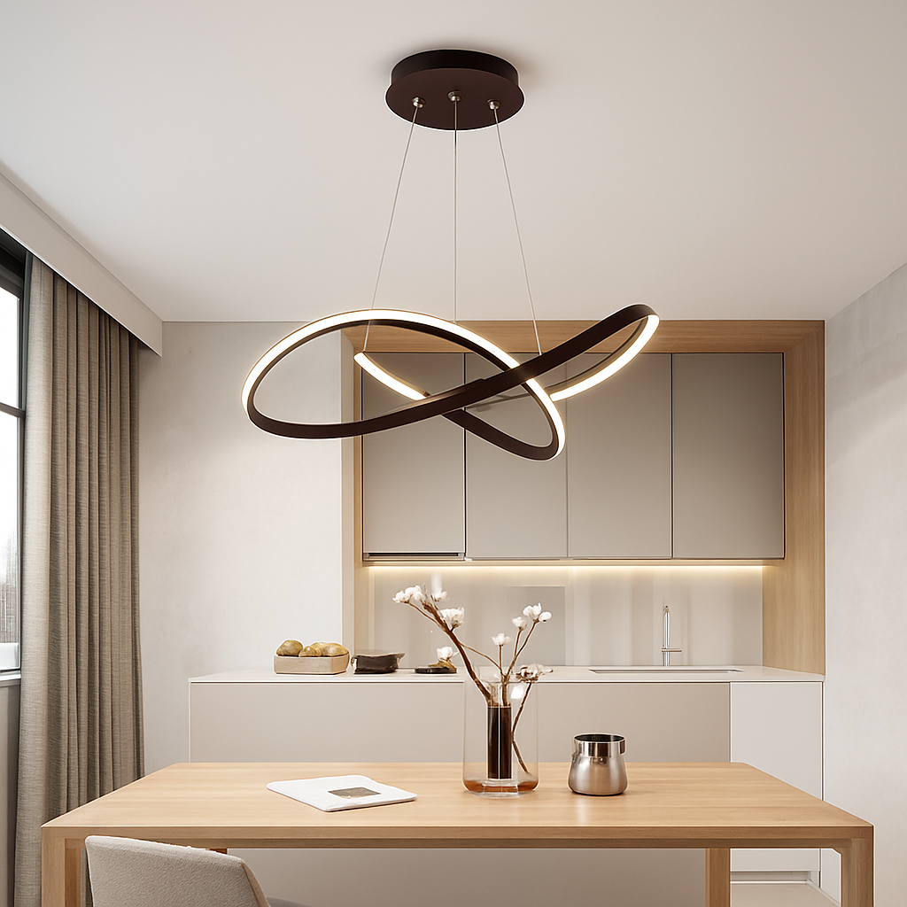 suspension LED en aluminium design moderne décoratif nouvelle collection - vue 3 sur 9