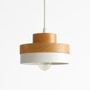 Suspension LED en bois (carré ou rond)