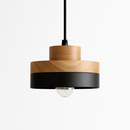 Suspension LED en bois (carré ou rond)