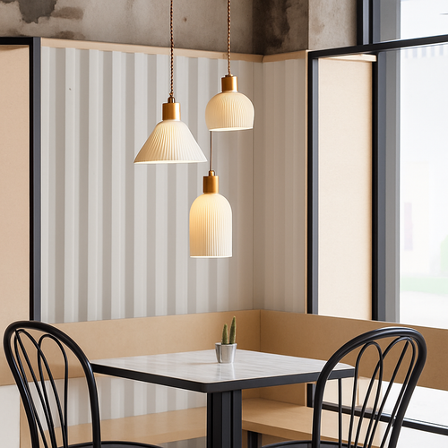 Suspension LED en céramique de plusieurs formes design - vue 5 sur 9