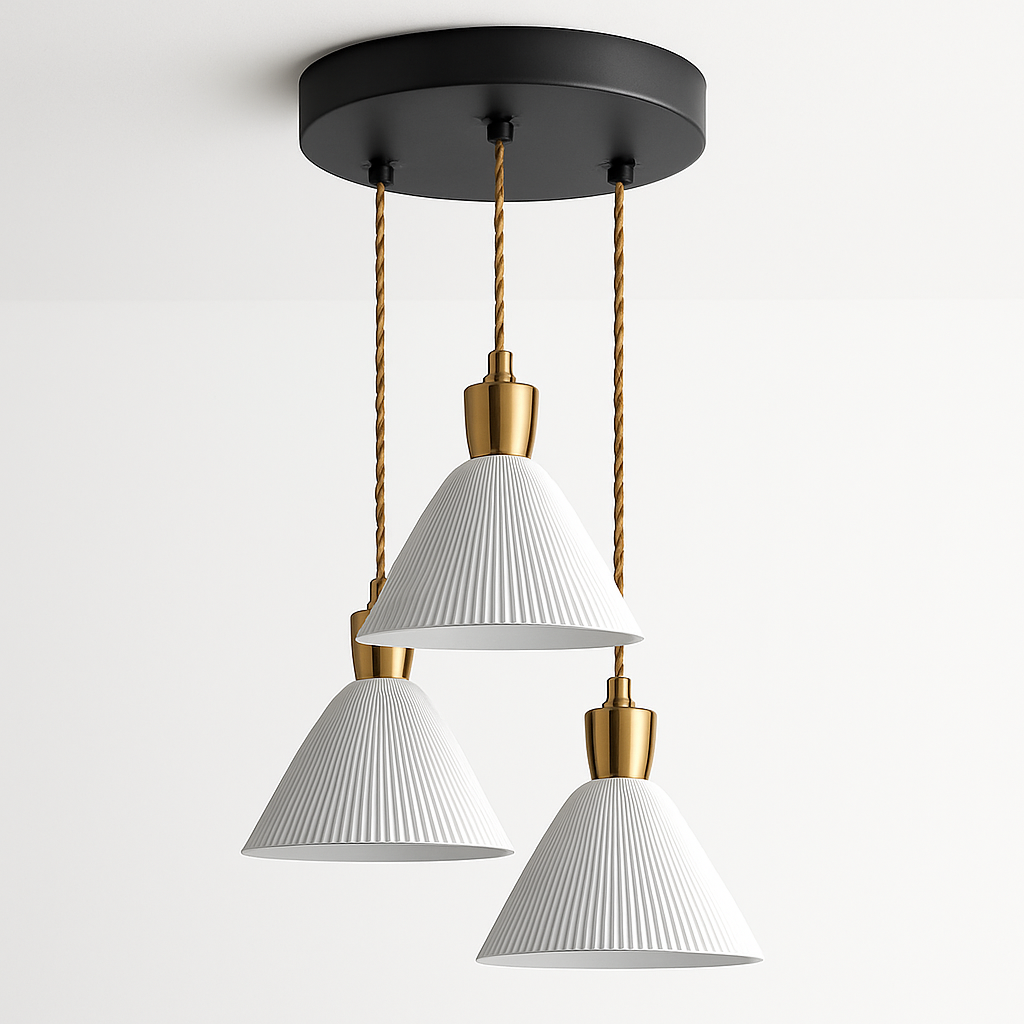 Suspension LED en céramique de plusieurs formes design - vue 5 sur 9