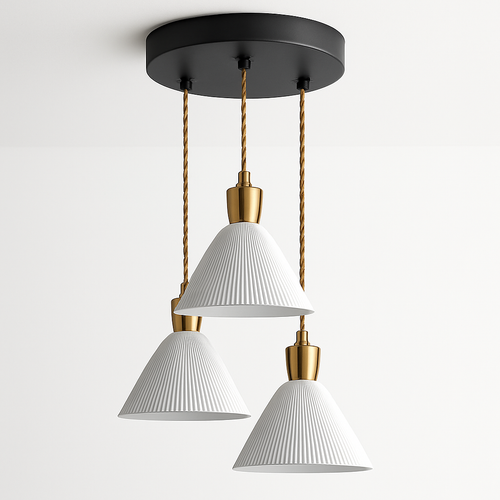 Suspension LED en céramique de plusieurs formes design - vue 6 sur 9
