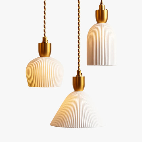 Suspension LED en céramique de plusieurs formes design - vue 2 sur 9