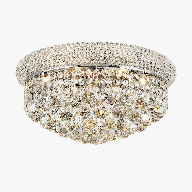 suspension led en cristal de luxe design moderne
