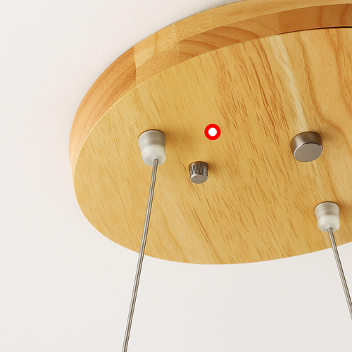 suspension LED en forme d'avion style nordique décorative - vue 6 sur 8