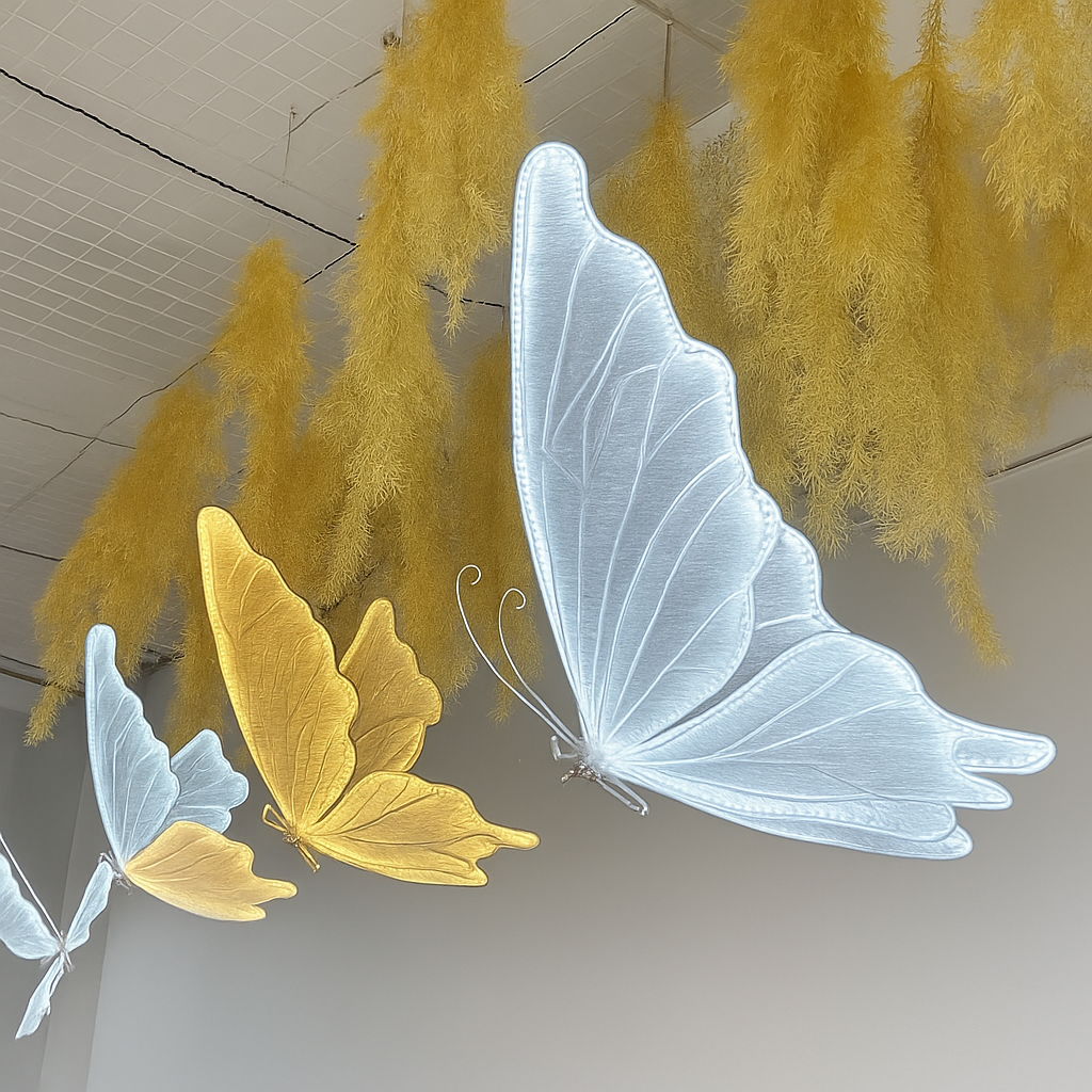 Suspension à led en forme de papillon pour décorations festives et romantiques - vue 3 sur 9