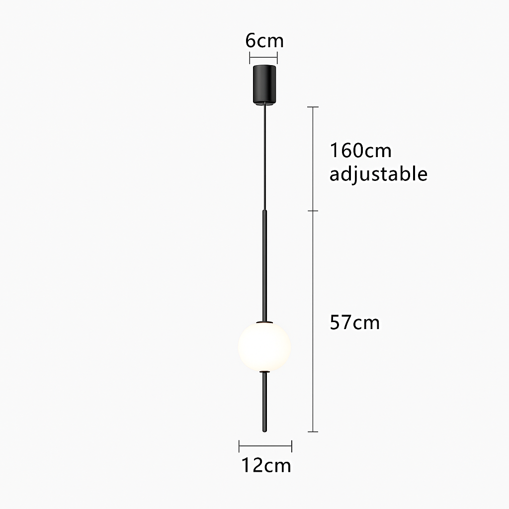 suspension LED en laiton design moderne avec cordon réglable en verre de cristal - vue 16 sur 17
