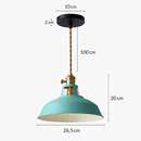 Suspension LED en métal coloré Loft