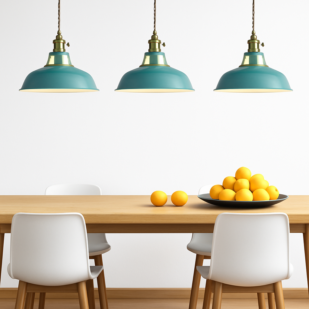 Suspension LED en métal coloré Loft - vue 4 sur 11