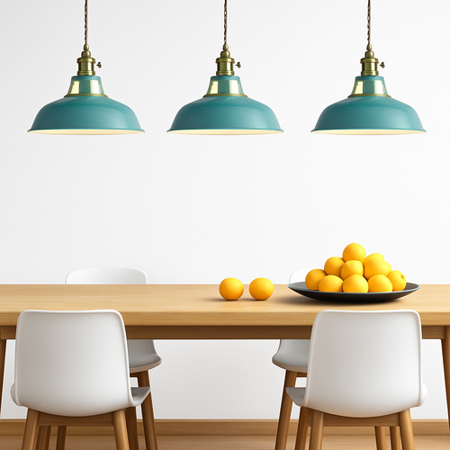 Suspension LED en métal coloré Loft - vue 5 sur 11