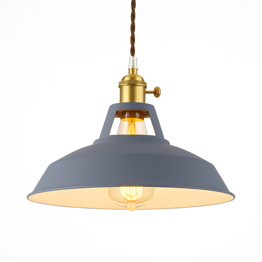 Suspension LED en métal coloré Loft - vue 6 sur 11