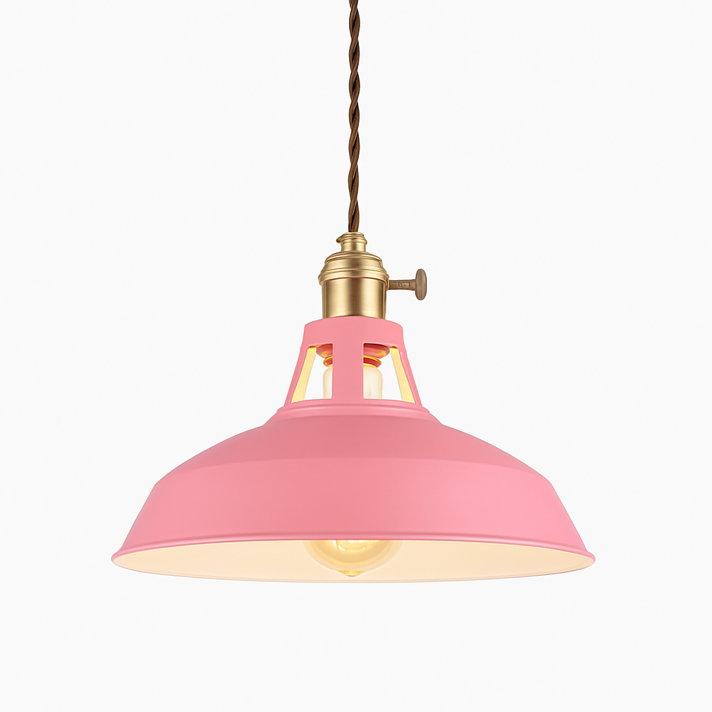 Suspension LED en métal coloré Loft - vue 10 sur 11