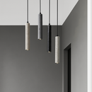 suspension led en pierre de ciment style industriel