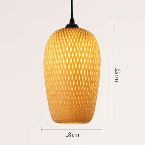 Suspension LED en rotin fait à la main rond chapeau de paille en bambou pastorale Vintage - vue 14 sur 17
