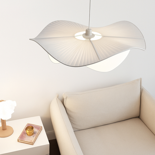 suspension LED en tissu style nordique idéale pour décoration intérieure - vue 3 sur 8
