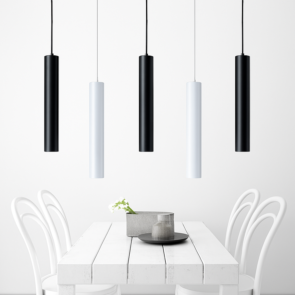 Suspension LED en tube cylindre - vue 4 sur 7