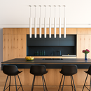 Suspension LED en tube cylindre